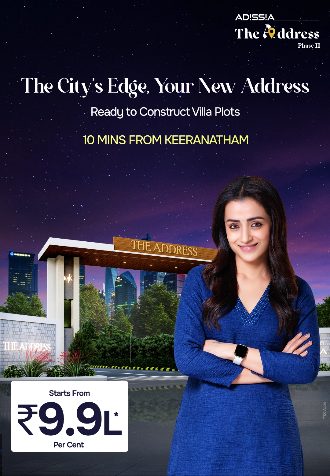 trisha_with_plot_for_sale_in_saravanampatti