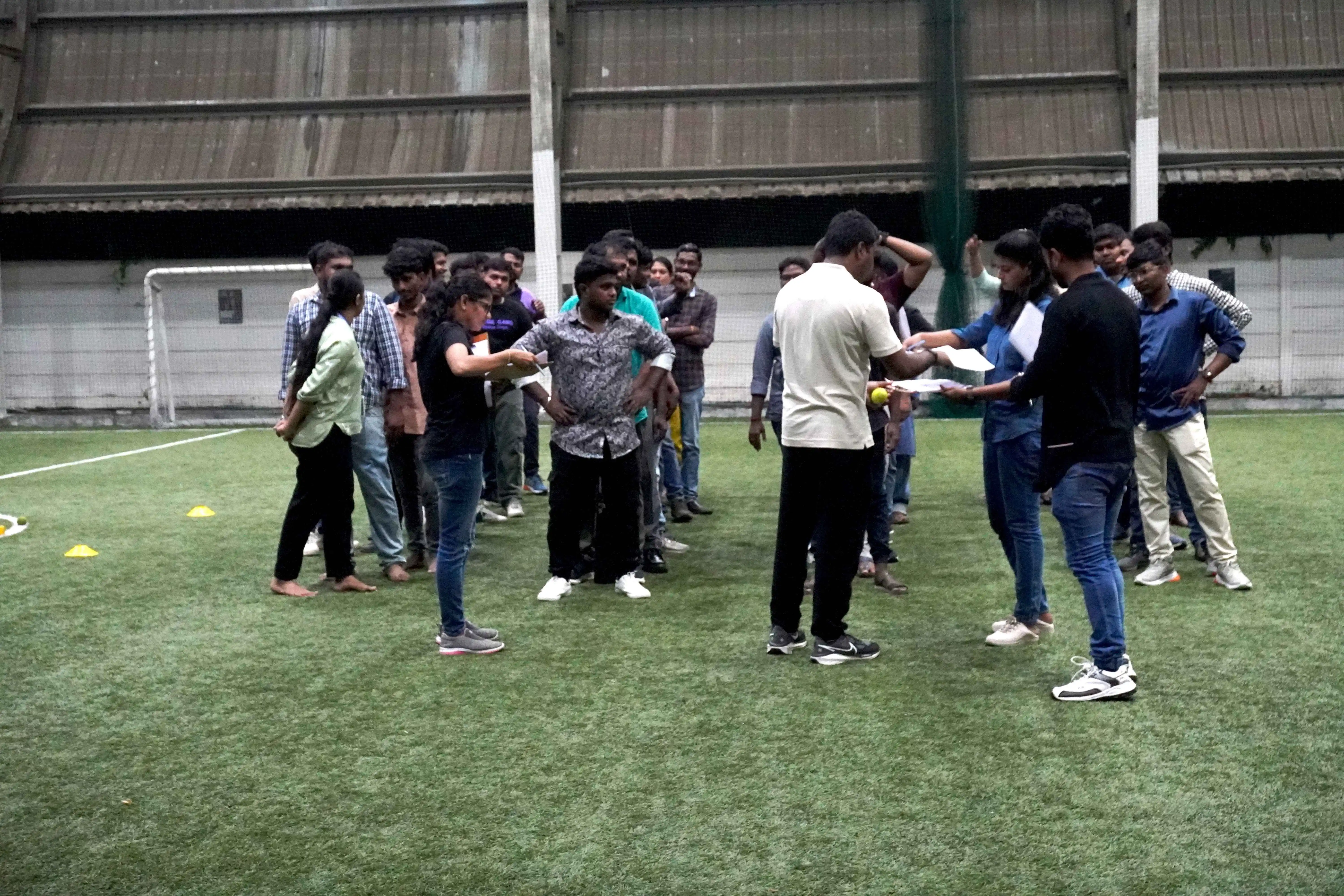 Split cricket team enjoying Deepavali celebrations